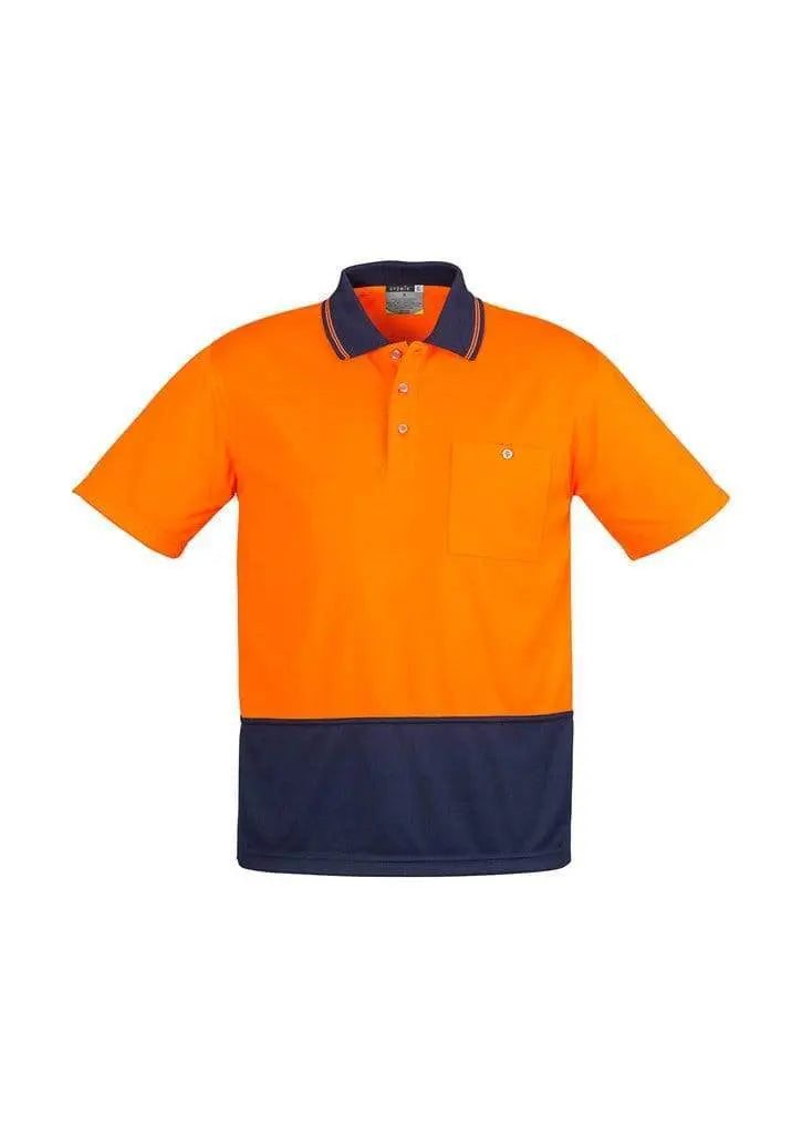 SYZMIK Unisex Hi Vis Basic Spliced Polo - Short Sleeve ZH231 Metro Workwear.